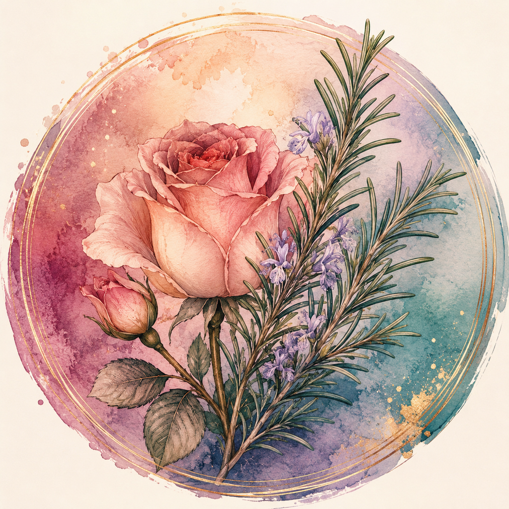 NOVA1 Rosemary & Rose Botanical Healing Oil